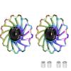 DJC Bike Ceramic Bearing Pulley Wheel 2pcs Guide Roller 11T 12T 13T 14T 15T 16T MTB Road Bike Rear Derailleur for Shimano for Sram Pulley oilslick (oilslick, 2pcs 13T) view 1