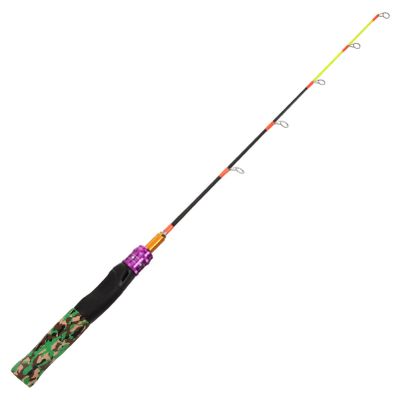 BESPORTBLE Short Lightweight Ice Fishing Rod Portable Handheld Fishing Pole for Angling Design for Perch Panfish and Ergonomic Handle and Wear-Resistant Material