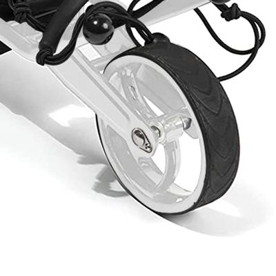 Super E Caddy ProElectric Golf Cart Front Wheel, White