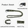 SVICCOOKQ 6Pcs Heavy Duty Paracord Lanyards With USA Flag, Braided Parachute Lanyards for Outdoor Activities view 3