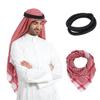 PENINSULA LOVE Men Arab Shemagh keffiyeh Scarf Muslim Turban Middle East Desert Hijab Head Wrap Shemagh with Aqel Rope 54x54 view 1