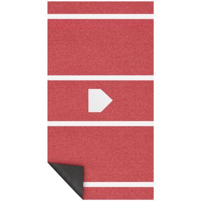 Heavy-Duty Baseball Batting Hitting Mat 12' x 6' Baseball Softball Turf Training Mat Regulation Size with Home Plate Non-Slip Bottom Thickening Design Suitable for Indoor and Outdoor Use