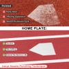 Heavy-Duty Baseball Batting Hitting Mat 12' x 6' Baseball Softball Turf Training Mat Regulation Size with Home Plate Non-Slip Bottom Thickening Design Suitable for Indoor and Outdoor Use view 3