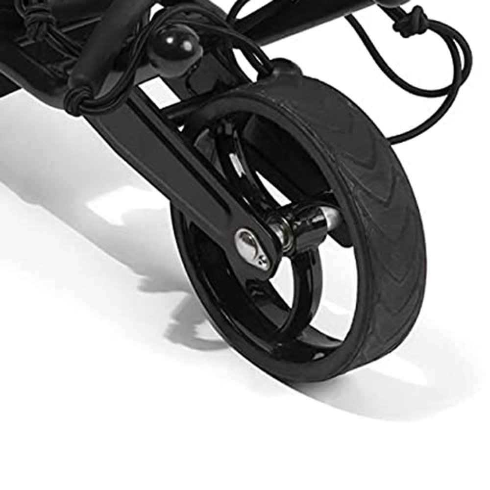Super E Caddy Pro Electric Golf Cart Front Wheel, Black
