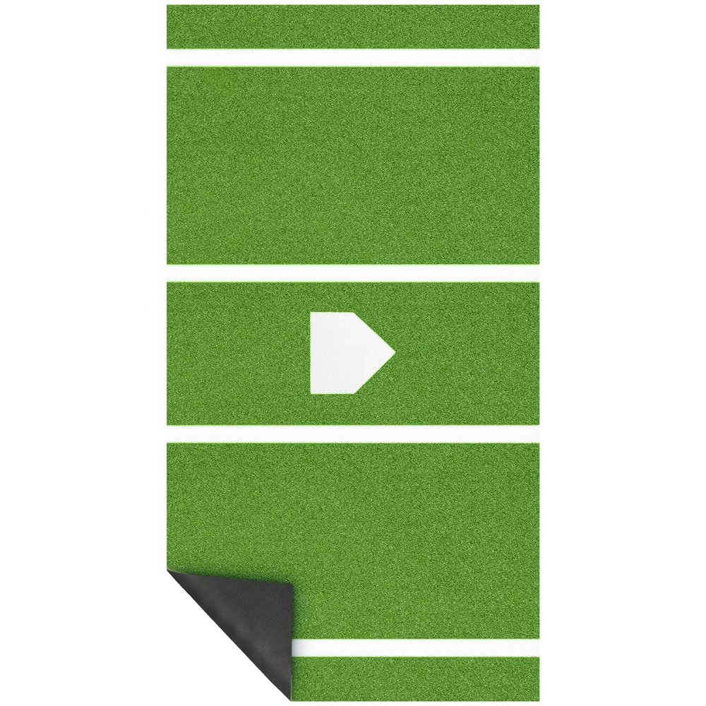 Heavy-Duty Baseball Batting Hitting Mat 12' x 6' Baseball Softball Turf Training Mat Regulation Size with Home Plate Non-Slip Bottom Thickening Design Suitable for Indoor and Outdoor Use