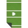 Heavy-Duty Baseball Batting Hitting Mat 12' x 6' Baseball Softball Turf Training Mat Regulation Size with Home Plate Non-Slip Bottom Thickening Design Suitable for Indoor and Outdoor Use