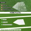 Heavy-Duty Baseball Batting Hitting Mat 12' x 6' Baseball Softball Turf Training Mat Regulation Size with Home Plate Non-Slip Bottom Thickening Design Suitable for Indoor and Outdoor Use view 3