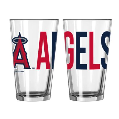 Logo Brands MLB Overtime 16oz Pint Glass (Los Angeles Angels)