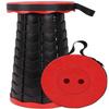 ZAjci Camping Stool, Upgraded Folding Stool, Portable Telescopic Fishing Chair(Color:Black) (Color : Red) view 1