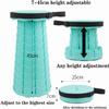 ZAjci Camping Stool, Upgraded Folding Stool, Portable Telescopic Fishing Chair(Color:Black) (Color : Red) view 2