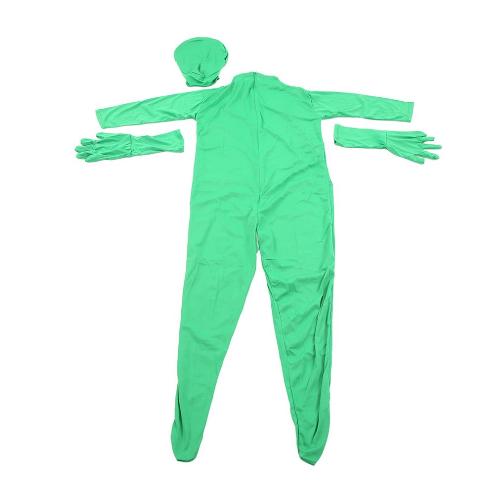 Pilipane Photo and Film Green Suit and Photography and Video Suit, Green Screen Bodysuit, Chroma Key Body Suit for Movie Special Effects Suit (180cm)