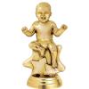 Baby with Stars Trophy, 6.5" Gold Award On Black Round Base - Add Your Own Engraving, 20 Pack Prime view 2