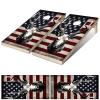 Corn Hole Board Leather Bag Sticker Laminated Weatherproof Vinyl Decal Easy Bubble Free Application Stickers 2 Piece Set Toss Game with Adhesive Backing Antelope view 3