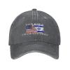 LJJCJNB Fuck Hamas I Stand with Israel Dad Hat for Women Graphic Washed Denim Adjustable Strapback Cap Hat view 2