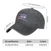 LJJCJNB Fuck Hamas I Stand with Israel Dad Hat for Women Graphic Washed Denim Adjustable Strapback Cap Hat view 3
