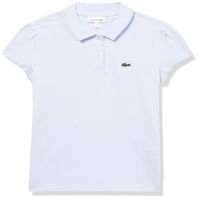 Lacoste Girl's Short Sleeve Mini Pique New Iconic Polo, Phoenix Blue, 2Yr