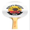 BBQ World's Greatest Dad Ping Pong Paddle  Ultimate Recreational and Performance-Level Table Tennis Racket with an Ergonomic Wooden Handle, ITTF Approved Rubber view 1