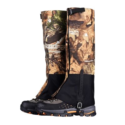 ARrase Leg Gaiters,Camouflage Leggings Gaiters for Hiking Waterproof and Adjustable Snow Boot Gaiters for Walking, Hunting, Mountain Climbing (Color : Camouflage, Size : Medium)