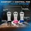Gibson Athletic Rainbow Gymnastics Grips for Beginners, Unisex Durable Leather Grip with Hook & Loop Closure for Secure Grip, Athletic Grips & Hand Protection for Young Gymnasts Made in USA view 3