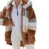 IsoUde Lamb Wool Padded Coat, 2024 New Contrasting Lamb Wool Padded Coat, Fuzzy Winter Jacket With Pockets (caramel colour,M) view 1