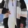 IsoUde Lamb Wool Padded Coat, 2024 New Contrasting Lamb Wool Padded Coat, Fuzzy Winter Jacket With Pockets (caramel colour,M) view 3