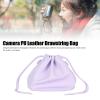Camera PU Leather Drawstring Pouch Bag, Camera Bag with Shoulder Strap, Portable PU Leather Camera Bag Case Designed Specifically for Photography Enthusiasts, for view 3