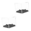 Kisangel 2sets Acrylic Baseball and Tennis Display Rack Storage Box for Showcasing Case Base for Collectibles and view 2