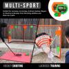 Top Shelf Target Combo Bundle with Durable Magnetic Hockey/Lacrosse Goal Targets, 4 Tethers and 4 Pucks for Shooting Practice view 4