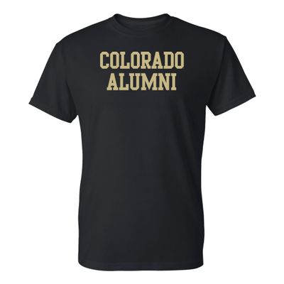 AS05 - University of Colorado Buffaloes Alumni Block T Shirt - 2X-Large - Black