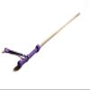 MarquiseDeBliss Bamboo Handcrafted Riding Crop Stick - 29.5" Riding Accessory with Genuine Leather Handle - Premium and Gentle Crops for Horses (Purple) view 1