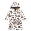 Hudson Baby Unisex Baby Mink with Faux Fur Lining Pool and Beach Robe Cover-ups, Animal Adventure, 6-12 Months view 1