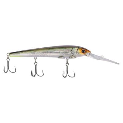 Berkley Deep Hit Stick Fishing Lure, Golden Alewife, 3/4 oz, 4.75in, Wide, Aggressive Tail Action and Beefier Profile, Equipped with Sharp Fusion19 Hook