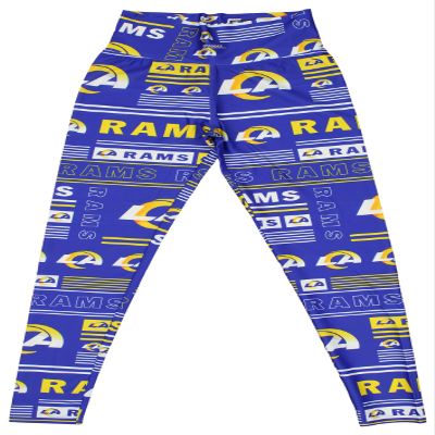 Zubaz NFL Los Angeles Rams Team Color Women's Leggings, Column 24 Style, X-Large