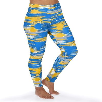 Zubaz NFL Carolina Panthers Team Color Brushed Paint Leggings, X-Small