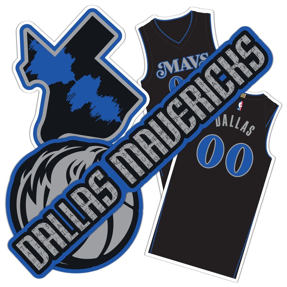 Desert Cactus Dallas Mavericks Sticker NBA Officially Licensed Vinyl Decal Laptop Water Bottle Car Scrapbook (City Edition 2023)