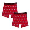 Calhoun NHL Surf & Skate Mens Boxer Briefs with Scatter Team Logo - 2 Pack (Small, Montreal Canadiens) view 1
