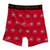 Calhoun NHL Surf & Skate Mens Boxer Briefs with Scatter Team Logo - 2 Pack (Small, Montreal Canadiens) view 4