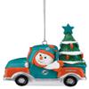 FOCO Miami Dolphins NFL Snowman in a Truck Ornament view 1