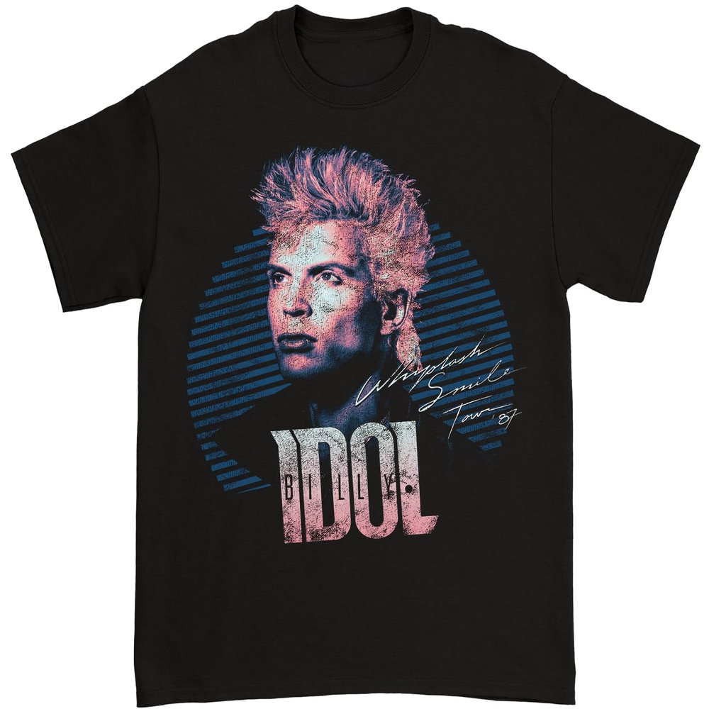 Billy Idol Whiplash Smile T-shirt - Amazon Exclusive, Medium