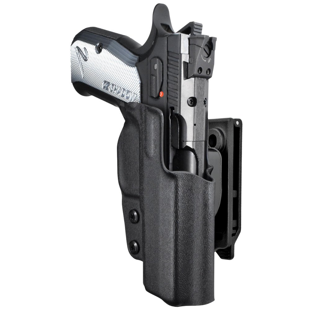 OWB Quick Release IDPA Holster fits CZ Shadow 2 Compact (Right-Hand Draw, Carbon Fiber)