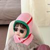 WITHMOONS Baby Girls Boys Winter Hat - Toddler Knitted Hood Scarf Beanies Hat YZJ0231 (Pink) view 2