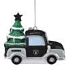 FOCO Las Vegas Raiders NFL Snowman in a Truck Ornament view 3
