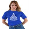 5X-Large Royal Mens Cute Swirly Merry Christmas Modern Tree Holiday Party T-Shirt view 3