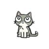 Kolorspun Golf Ball Marker with Magnetic Hat Clip (Grey Cat) view 1