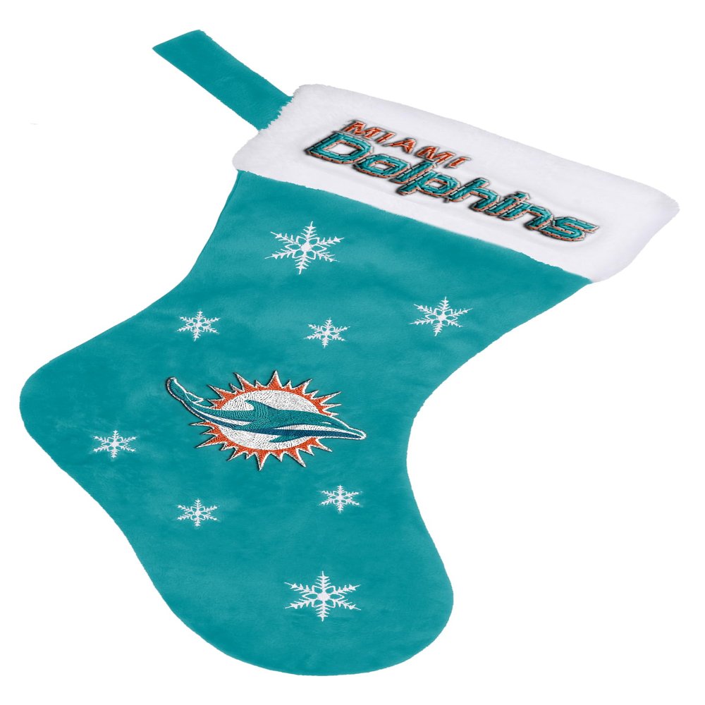 FOCO Miami Dolphins NFL Embroidered Holiday Stocking