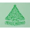 Go All Out XX-Large Mint Women Fitted Cute Swirly Merry Christmas Modern Tree Holiday Party Sleeveless Tank Top T-Shirt view 3