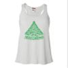 Go All Out Large White Women Flowy Cute Swirly Merry Christmas Modern Tree Holiday Party Sleeveless Tank Top T-Shirt view 1