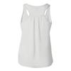 Go All Out Large White Women Flowy Cute Swirly Merry Christmas Modern Tree Holiday Party Sleeveless Tank Top T-Shirt view 2