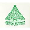 Go All Out Large White Women Flowy Cute Swirly Merry Christmas Modern Tree Holiday Party Sleeveless Tank Top T-Shirt view 3