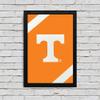 Limited Edition Tennessee Volunteers Framed or Unframed Logo Poster - Gift for Tennessee Volunteers fan - Officially Licensed Art Print - 13x19" - Go Vols (Add Black Frame) view 2